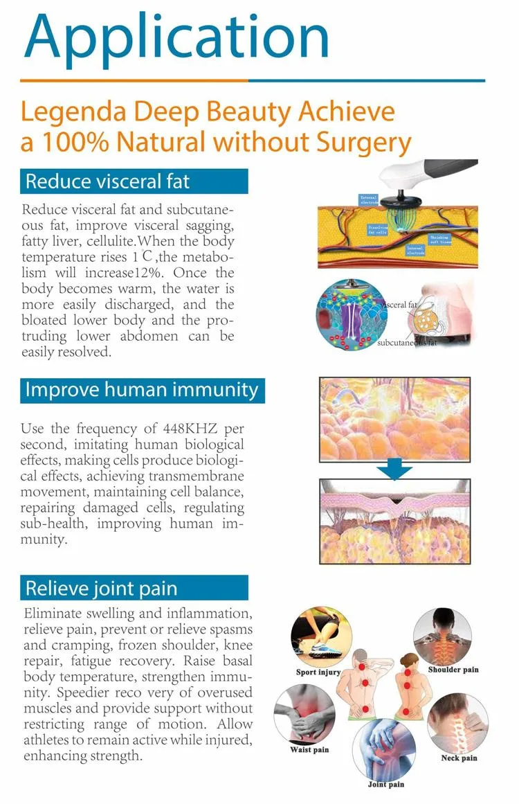 ADSS 448kHz RF Indiba Pain Relief Body Immunity Improve