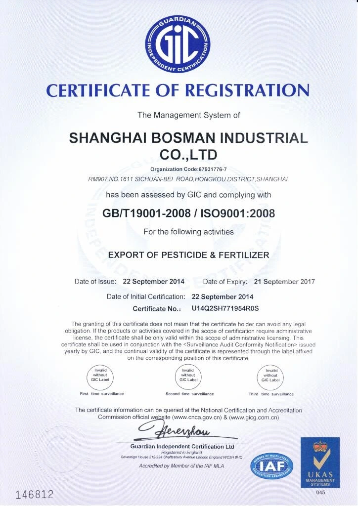 Fosetyl-Aluminium 95% TC Fungicide & Bactericide